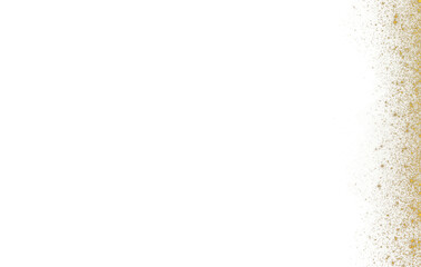 Golden particles border ,falling glittering transparansi background,Christmas banner