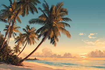 Obraz premium Tropical beach sunrise