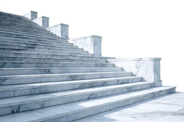 White marble staircase ascending (1)