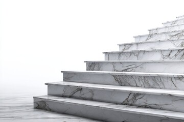 White marble staircase