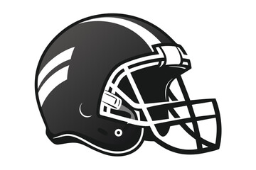 Fototapeta premium American football helmet vector illustration isolated on white background