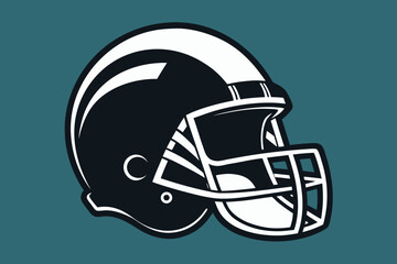 Fototapeta premium Helmet vector illustration for sports safety equipment design