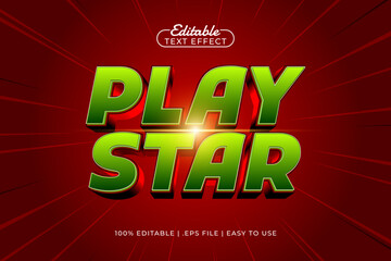 play star editable text effect