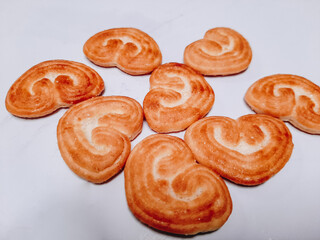 Dry biscuits isolated on white background