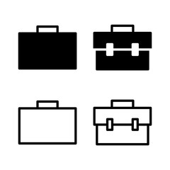Briefcase icon vector illustration. suitcase sign and symbol. luggage symbol.