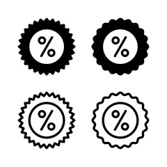 Discount icon vector illustration. Discount tag sign and symbol