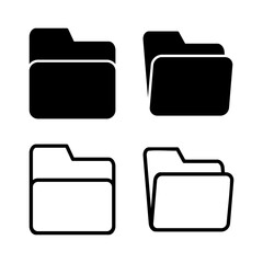 Folder icon vector illustration. folder sign and symbol