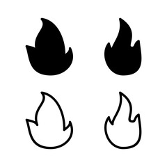 Fire icon vector illustration. fire sign and symbol