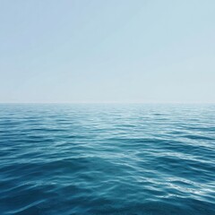 Obraz premium Calm ocean, pale sky (1)