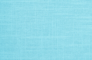 Blue pastel linen fabric texture background, seamless pattern of natural textile.