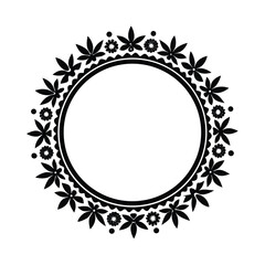 frame with floral ornament