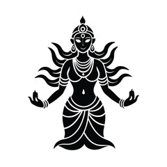 vector illustration of an angel with wings