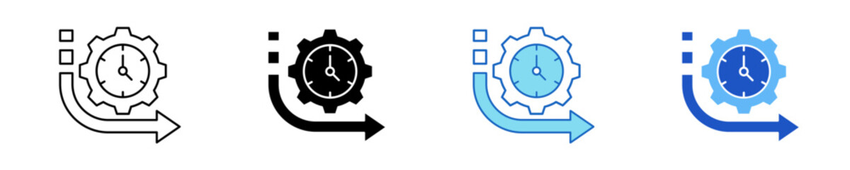 Agile  Icon Set Multiple Style Collection