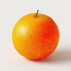 Single orange fruit, bright, whole