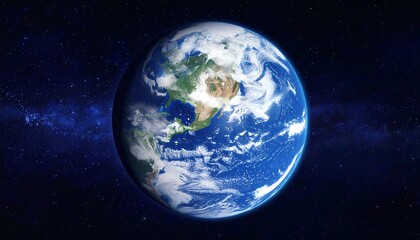 Obraz premium Earth Globe in Space Global Perspective with Science Climate Change Concept, and Background.