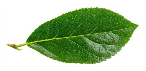 Obraz premium Green leaf with stem