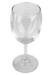 Minimalist Drinkware Champagne Wine and Water Glasses Isolated