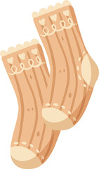 Cozy Winter Socks Illustration