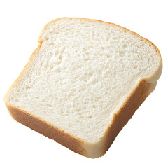 A single slice of white bread with a soft texture and golden crust.