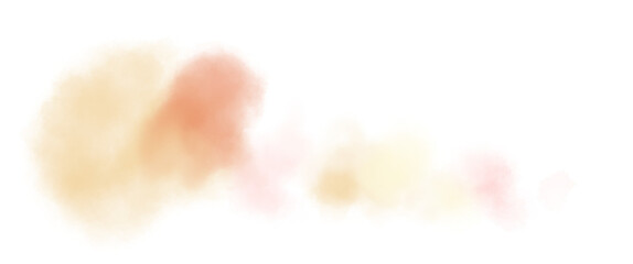 Obraz premium 水彩滲むオレンジの甘い感じのあしらいイラスト素材