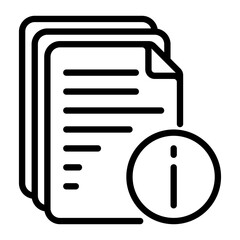 information icon, line icon style