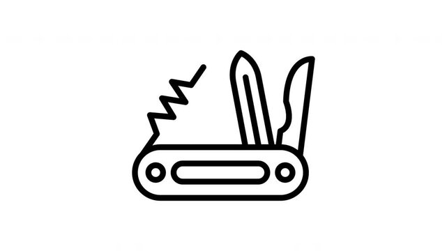 Animated Swiss Army Knife Blades
