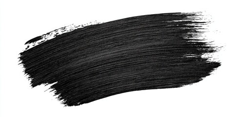 Dark black paint stroke