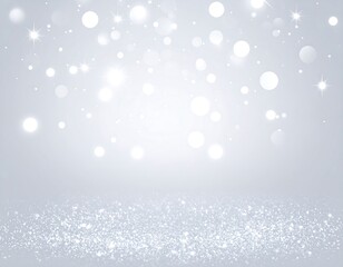 Fototapeta premium Soft, shimmering, light grey background with sparkling particles