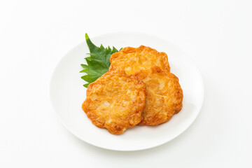 さつま揚げ　白バック