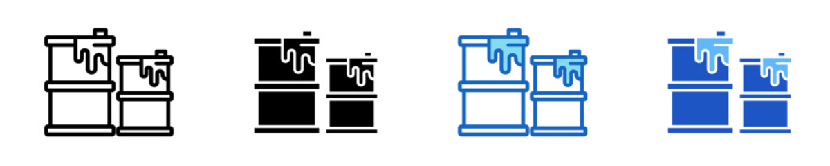 Barrel  Icon Set Multiple Style Collection