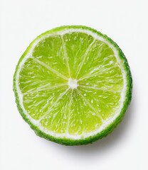 Close-up lime slice, vibrant green (10)