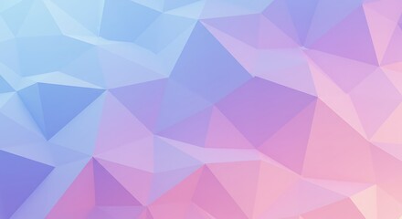 Obraz premium Abstract background featuring a modern low poly design with a beautiful gradient of soft pastel pink, purple, and blue colors