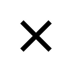 Close icon vector for web and mobile app. Delete sign and symbol. cross sign