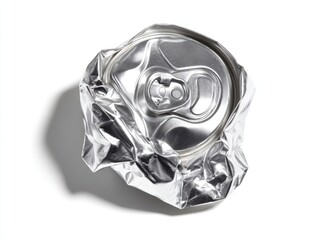 Crinkled aluminum can top (1)