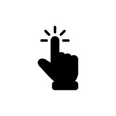 Obraz premium Hand cursor icon vector for web and mobile app. cursor sign and symbol. hand cursor icon clik