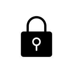 Lock icon vector for web and mobile app. Padlock sign and symbol. Encryption icon. Security symbol