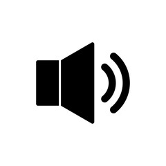 Speaker icon vector for web and mobile app. volume sign and symbol. loudspeaker icon. sound symbol