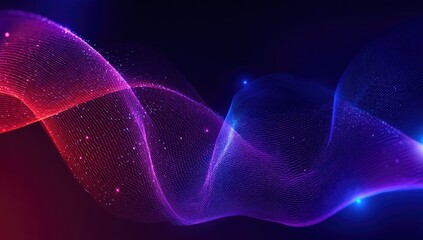 Fototapeta premium Abstract flowing lines of vibrant color