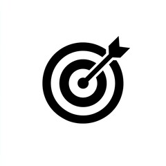 Simple black target with arrow (2)
