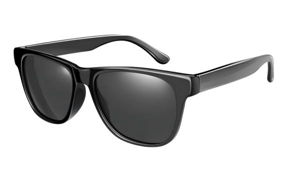 black sunglasses isolated on a transparent background,.png