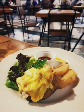 delicious potato and cheese dish for dinner