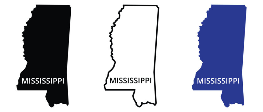 mississippi outline state