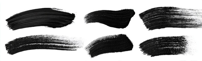 Abstract black paint strokes (5)