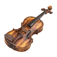 Classic Wooden Violin for Orchestral Performance and Melodic Expression with Rich Tonal Quality