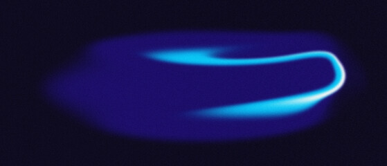 Abstract blue light streak against a dark grainy background modern banner design 