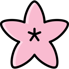 Fototapeta premium rhododendron icon illustration design with filled outline