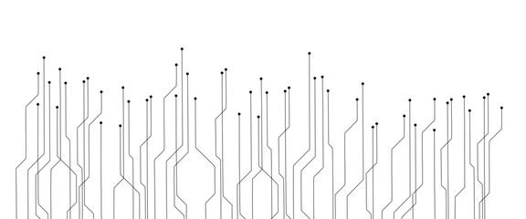 Vector technology on a white background. Abstract background with technology circuit board texture.