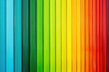 Obraz premium Vibrant spectrum of colored pencils arranged in a rainbow gradient background