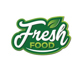 Fresh Food vector design logo Template