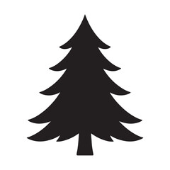 Obraz premium christmas tree vector illustration isolated on white background